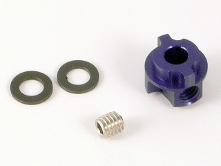 ミニッツ2WD用左後輪ホイルストッパー(ブルー) [QT-080801-BL]