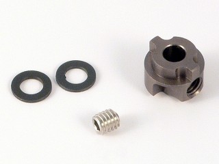 ミニッツ2WD用左後輪ホイルストッパー(グレー) [QT-080801-GY]