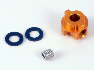 ミニッツ2WD用左後輪ホイルストッパー(ゴールド) [QT-080801-GD]