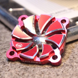 アルミファンカバー 30mm レッド [US88092-R]]