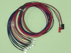 HobbyPro 8灯LEDセット 常時点灯(白4灯/オレンジ4灯) [H248WO#]