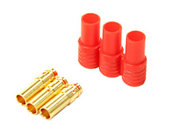 ブラシレスモーター接続コネクター 3.5mm メス3pcs ハウジング付 [EG-3366]