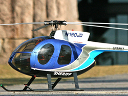 ※送料特大※ MD500E FUSE スケールボディ(ブルー) [CAS-11056]