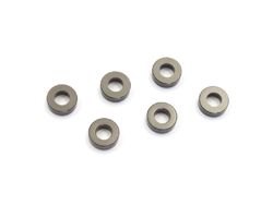 アルミカラー(3×6×2mm/ガンメタリック/6pcs) [W0142GM]