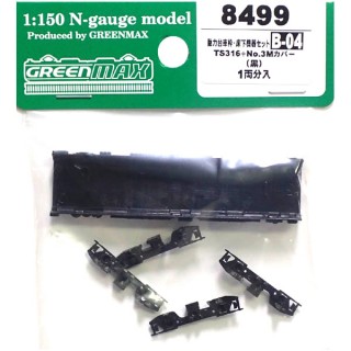 動力台車枠・床下機器セット B-04(TS316+3Mカバー) 1両分入 [8499]]