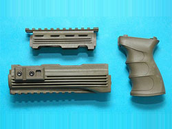 ＡＫ４７ グリップ＆ハンドガードセット（OD） [GP468BS]