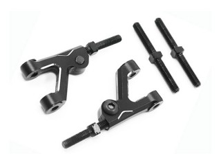 YD-2用 アルミ フロントアッパーアーム ブラック [YKYD-009BK]