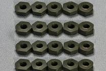 スチールナット M2.3 平ナット 黒 20個入り [N21243]