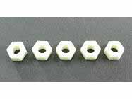 高強度プラスチックナット M6(対辺10mm) 5ケ入 [N91610]