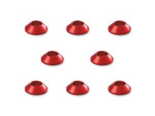アルミＭ3テーパーカラー レッド(6pcs) [SGE-108R]