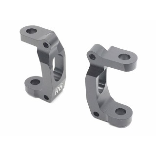 フロントハブキャリア キャスター角6度(ブラック)(タミヤ GF-01,G6-01用) [SGW-336BK]]