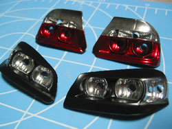 前後ライトパーツセット(ヨコモ チェイサー用) [YT1]