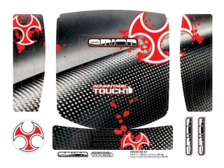 タッチチャージャー用スキンデカール(カーボン/BK/R) [ORI30189-S1]