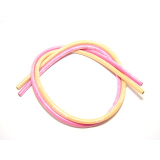 高密度14ゲージ モーターケーブル(ピンク×オレンジ) 30cm 各1本入り [OP-33194]]