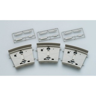 複線カーブガーター橋 C317・280-15(3枚セット)(灰) [3065]]