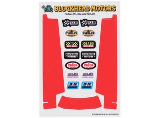 シャーシ用デカールセット:レッド(ホーネット・グラスホッパー用) [BHM-STK03RD]