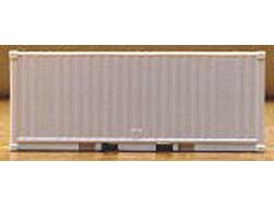 20fコンテナ 4方リブ付(側面1方一部リブ無)L字2方開き無塗装品 [C-2351]