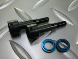 ドリパケ用 フロント用ワイドアクスル オフセット+2 1.5ミリスパイダーピン仕様 [TN-573]