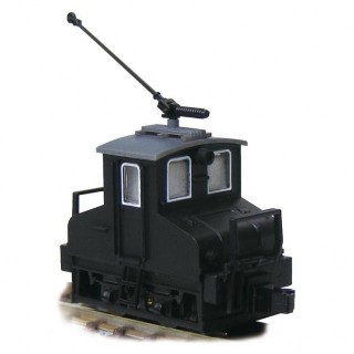 銚子電気鉄道 デキ3 電気機関車(初期トロリーポール仕様/黒/動力付) [14043]]