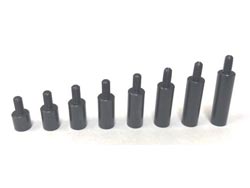 C足延長カラー ステンレス マットブラック(16mm) 2個入 [TP-5716]