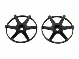 ホイールディッシュ コンケイブ6 ブラックメッキ 2pcs [WDCN06BP]