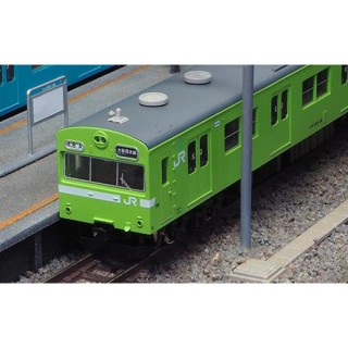 JR103系初期車 関西形A ウグイス 4両編成動力付きトータルセット(塗装済キット) [1238T]]
