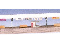 島式ホームセット 屋根付延長部 [4022]