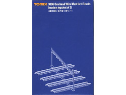 4線架線柱・近代型(3本セット) [3006]