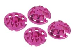 3レーシングダンパー用13mmALショックスプリングベースカバー(オフセット-1/ピンク) [3RAC-DP02/PK]