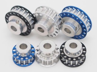 ダイレクトアルミセンタープーリー 19T(シルバー) [SPAP-119SL]