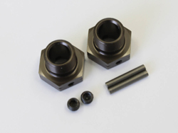 フロントワイドホイールハブ(2pcs/ガンメタリック/MP9) [IFW444GM]