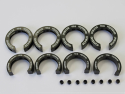 フロントナックル&リヤハブセッティングウエイトセット(MP9) [IFW439]