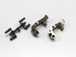 アルミフロントハブキャリアセット(L,R/16°/ガンメタリック/MP9) [IFW436]