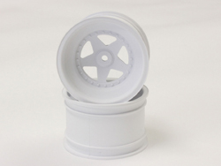 2.2インチ用リアホイール(2入/ホワイト/スコーピオン2014) [SCH006W]