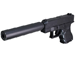 ポケットハンドガン GLOCK 29C サイレンサー付/ エアーコッキング  [CRW-13805]