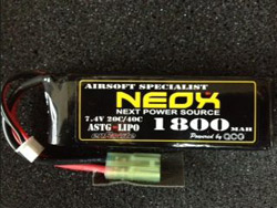 ＮＥＯＸ １８００ｍＡｈ ７．４Ｖ ２０/４０Ｃ [N2L1800]