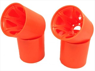 ファイバーレス6本リヤホイール(オレンジ) S-FLEX 4個入り [SDD-04ORS]