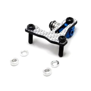 アルミフロントベルトテンショナー(シルバーカーボンタイプ)(TA05ドリフトコンバージョンSPキット用) [SDC-119FS]]