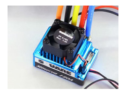 ミネルバ 120 センサー付ブラシレスESC+LCDプログラムボックス ブルー [SHW-120S]
