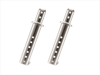 6mmアルミボディマウントキャップ L(シルバー) 46L 2本入 [TGE-146S]