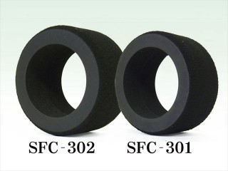 ラバースポンジフロントタイヤ ハード(タミヤF104用) 硬度40 [SFC-301H]