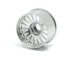 アルミ18本フィンタイプホイール(ワイド)(オフセット1.5)(シルバー)(京商 MINI-Z MR015/02用) [WCS-115]