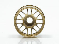 アルミBBSタイプホイール(ワイド)(オフセット1.5)(ゴールド)(京商 MINI-Z MR015/02用) [WBG-115]