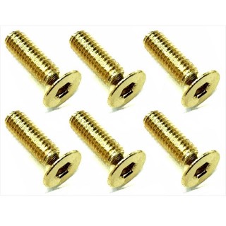 ２４Ｋゴールド ステンヘックス皿ビス ３×１０ [SSR-310G]]