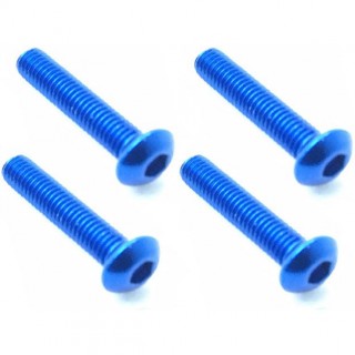 70-75ジュラルミンヘックスボタンビス 3×15(濃ブルー) 4本入 [NAR-315BY]]