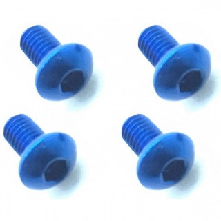 70-75ジュラルミンヘックスボタンビス 3×5(濃ブルー) 4本入 [NAR-305BY]]