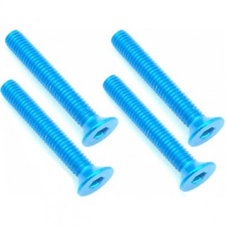 70-75ジュラルミンヘックス皿ビス 3×20(タミヤブルー) 4本入 [SAR-320TB]]
