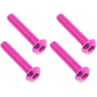 70-75ジュラルミンヘックスボタンビス 3×16(ピンク) 4本入 [NAR-316PK]]