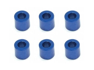 アルミワッシャー 5.0t ヨコモブルー(6pcs) [SGE-950BY]