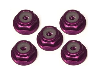 アルミフランジナイロンナット 2mm(パープル) 5個入 [SGE-12FP]